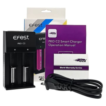 Efest PRO C2 2-Slot Vape Battery Charger 