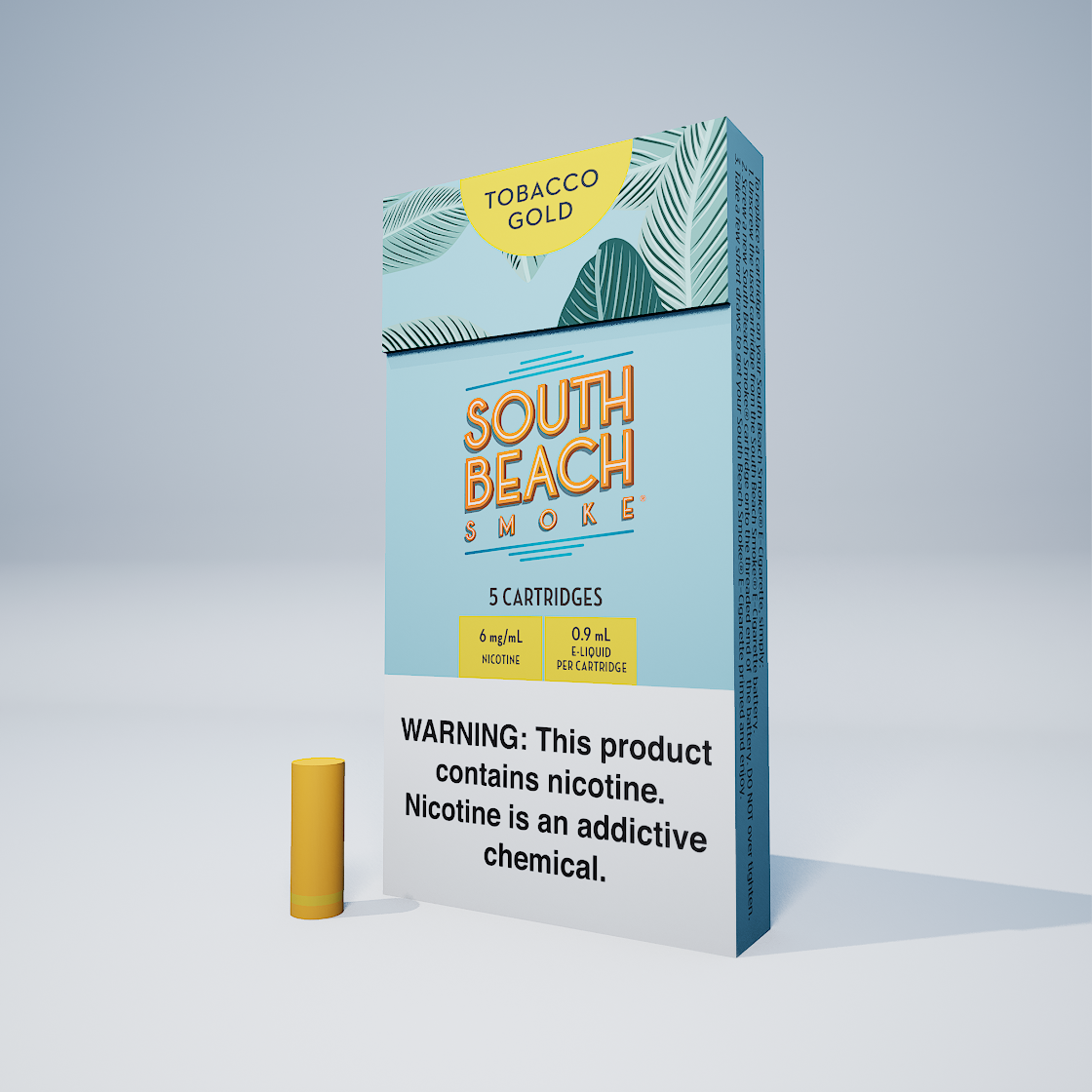 Golden Tobacco E Liquid Cartridges 5 Pack South Beach Smoke